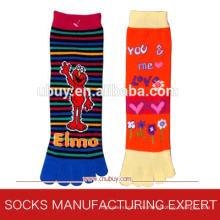 Reine Baumwolle der Kinder der Zehen-Socke (UBUY-055)